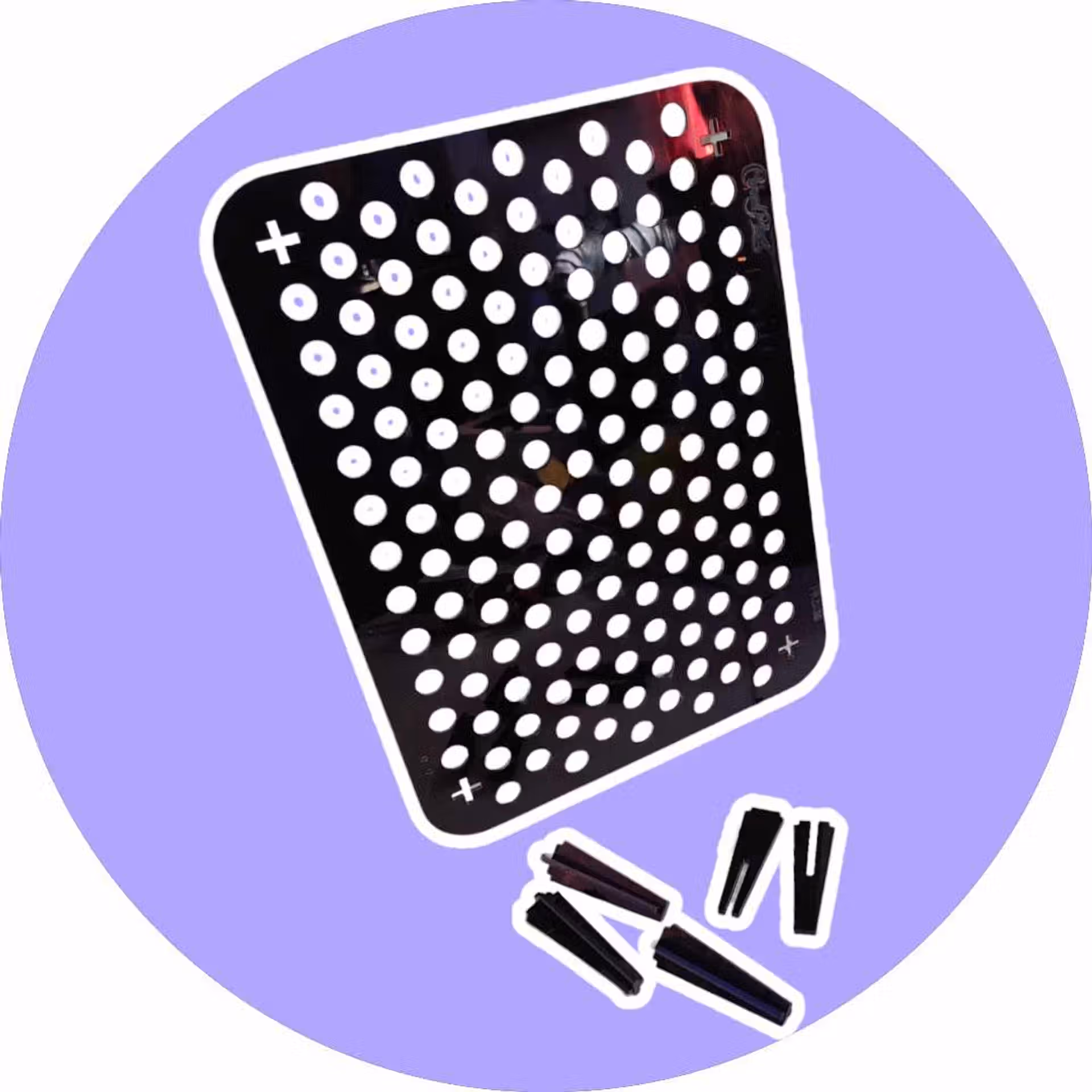 Support a bouture horizontale avec 180 trou - 35 x 25Cm - Inclus 20 plot