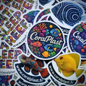 Sticker CoralPlast - Serie complete de 6 piece