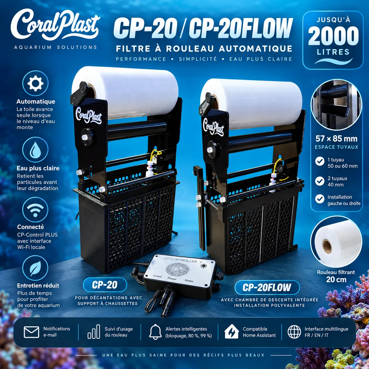 CP-20 / CP-20FLOW – Filtro a rullo fino a circa 2000 L
